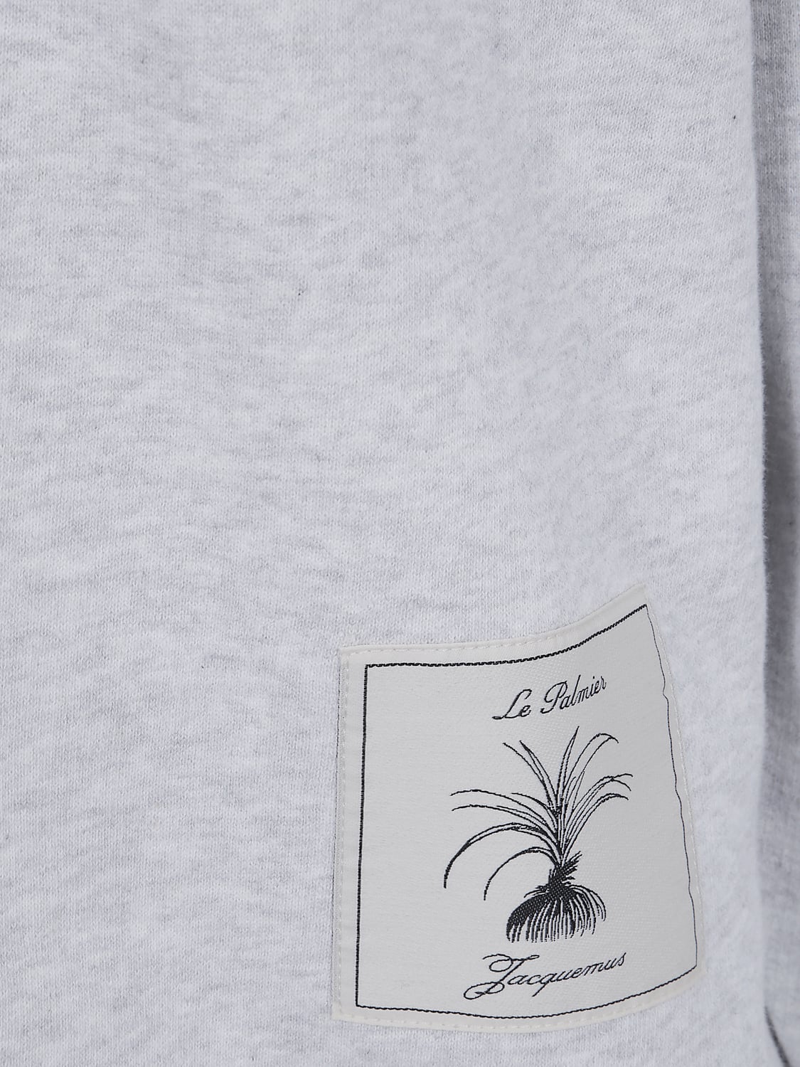 JACQUEMUS SWEATSHIRT: Rundhals-Sweatshirt aus Baumwolle mit überschnittenen Schultern und Rückenlogo von Jacquemus, Grau - Img 4