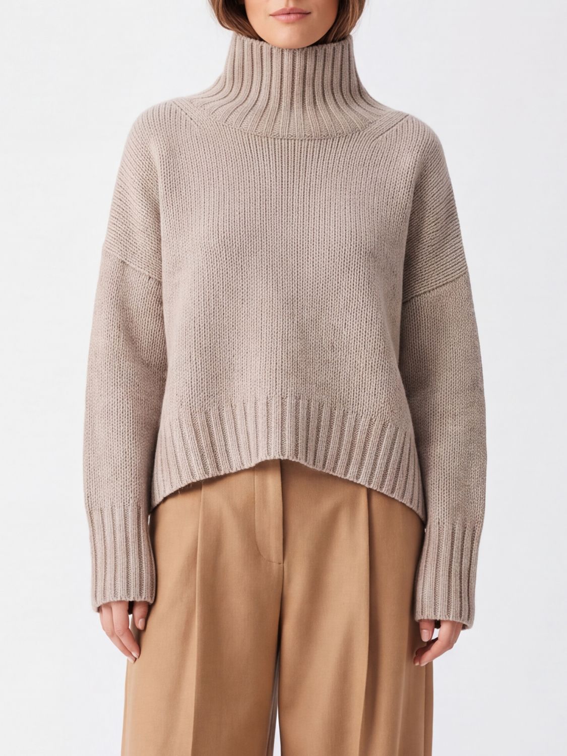 SOFT GOAT PULLOVER: Pullover damen Soft Goat, Grau - Img 1