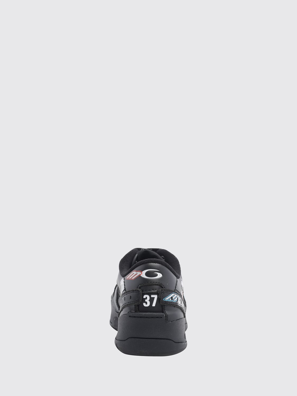 BALENCIAGA BASKETS: Baskets Hamptons Balenciaga avec monogramme imprimé et semelle plateforme, Noir - Img 3