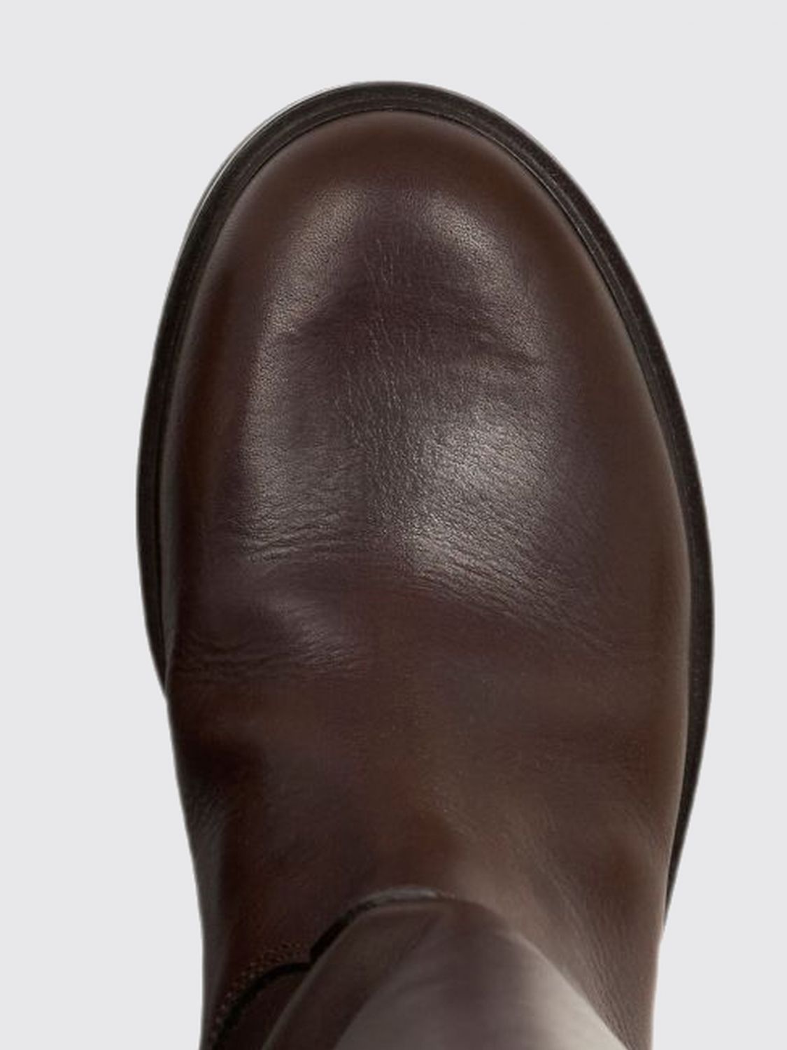 ETRO STIEFEL: ETRO Kniehohe Stiefel aus Kalbsleder mit Schnallendetail, Braun - Img 4