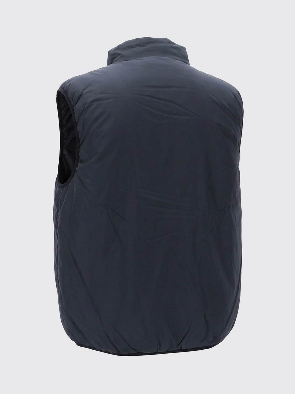 ASPESI SUIT VEST: Water-Repellent Padded Nylon Gilet Aspesi with High Neck and Zip Closure, Blue - Img 3