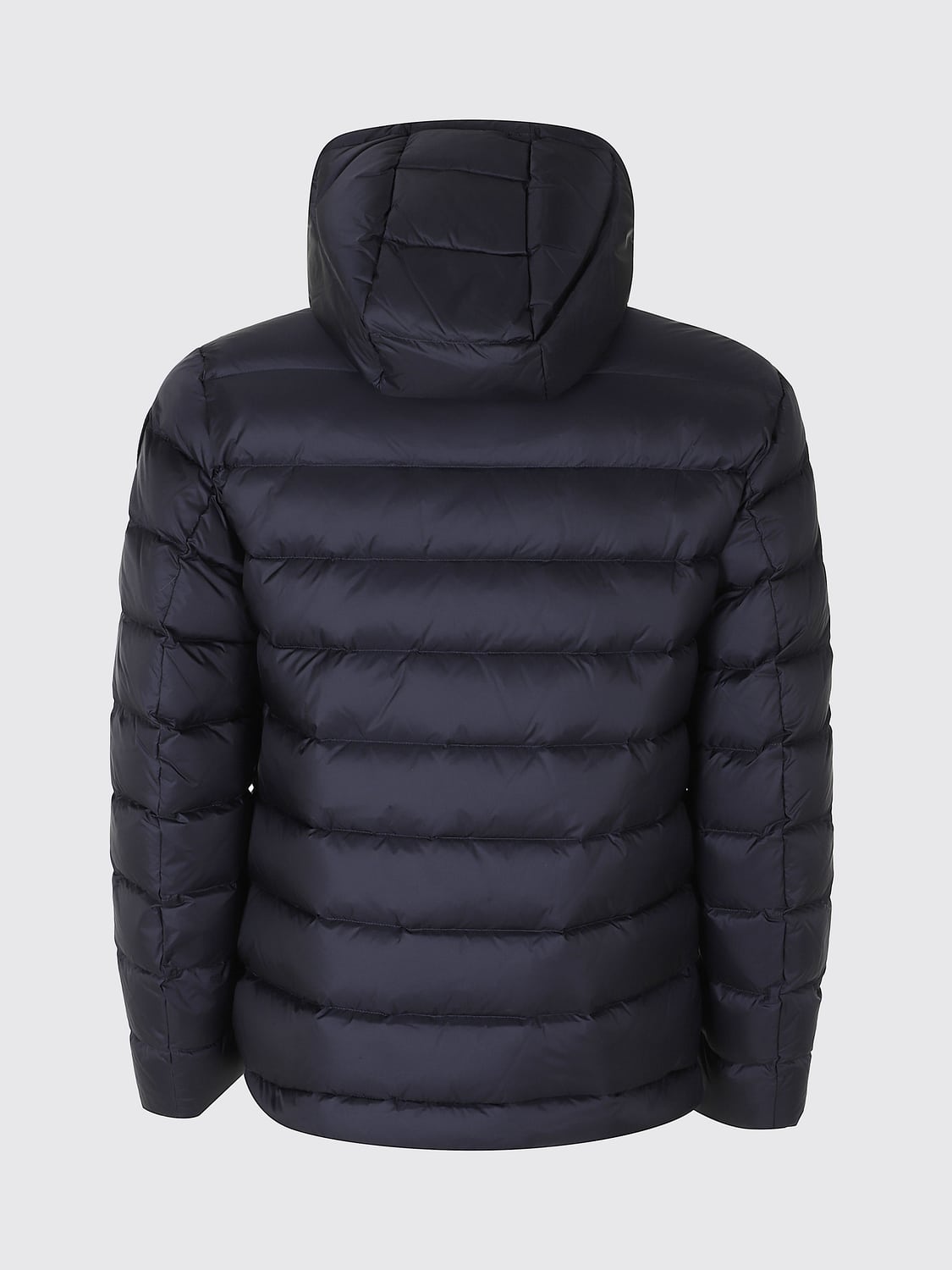 BLAUER JACKET: Quilted Polyamide Short Down Jacket Blauer with Hood and Duck Down, Blue - Img 3