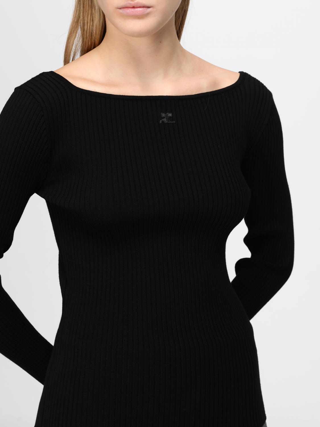 COURRÈGES PULLOVER: Pullover damen CourrÈges, Schwarz - Img 4