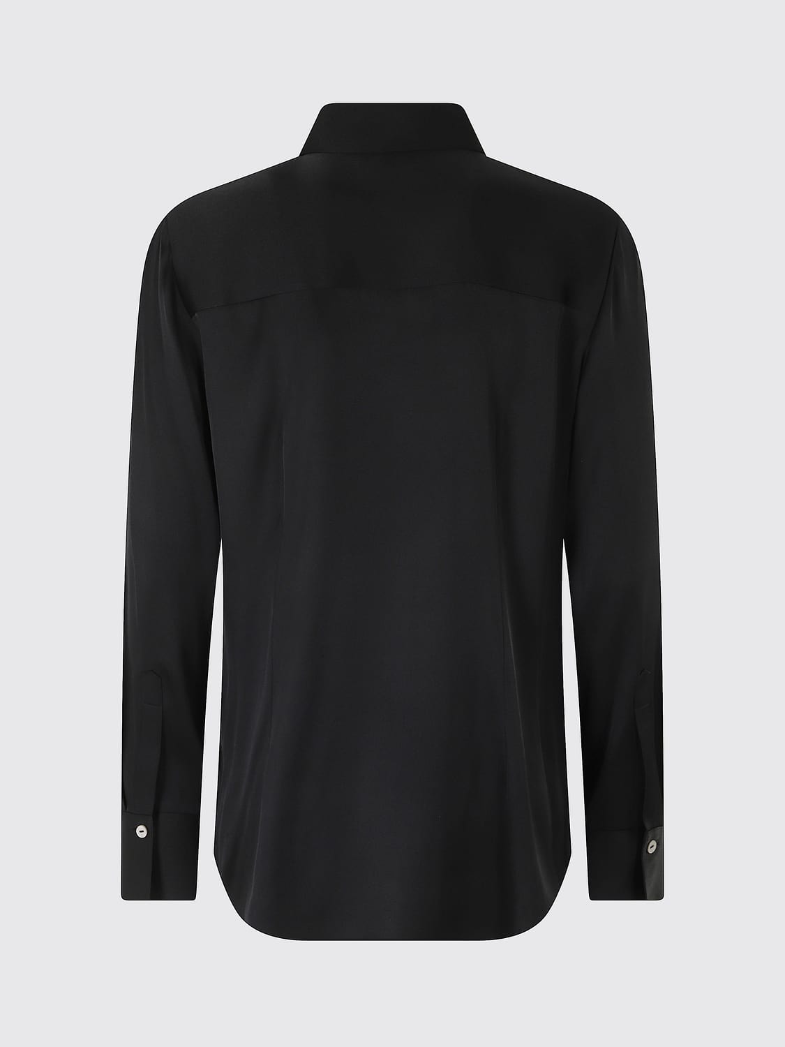VINCE HEMDBLUSE: Kariertes Slim-Fit-Hemd von Vince aus Seidenmischung mit klassischem Kragen, Schwarz - Img 3