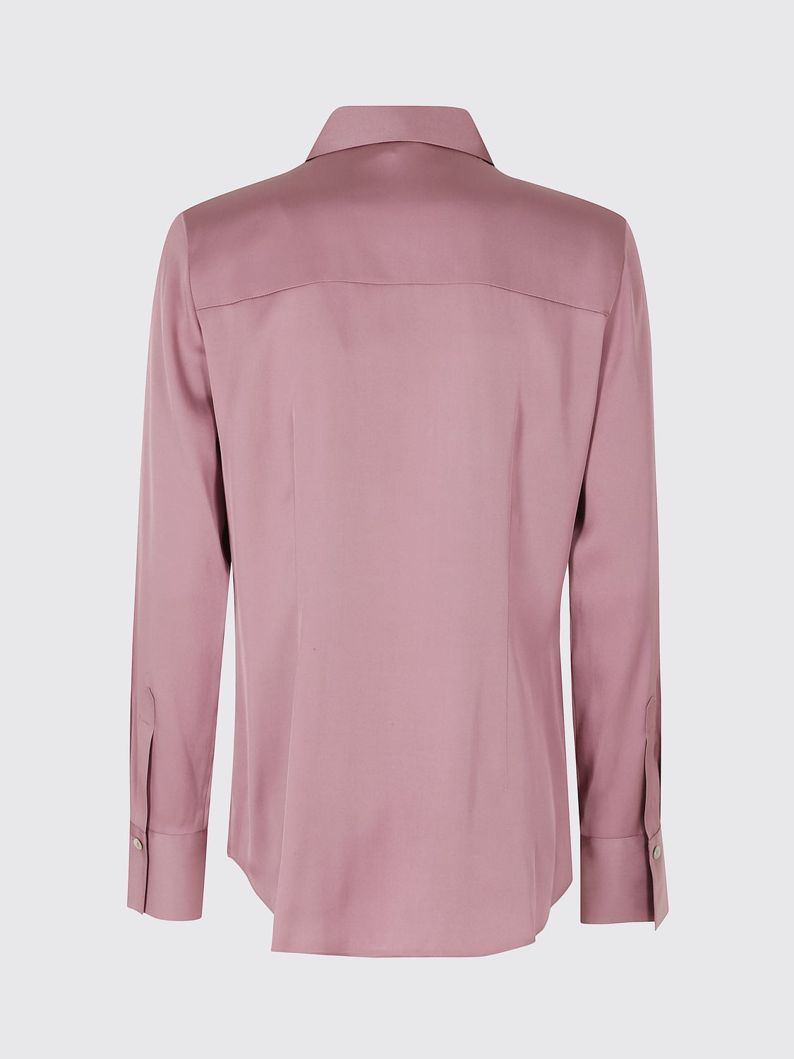 VINCE CAMISA: Camisa slim fit de cuadros Vince de mezcla de seda con cuello clásico, Rosa - Img 3