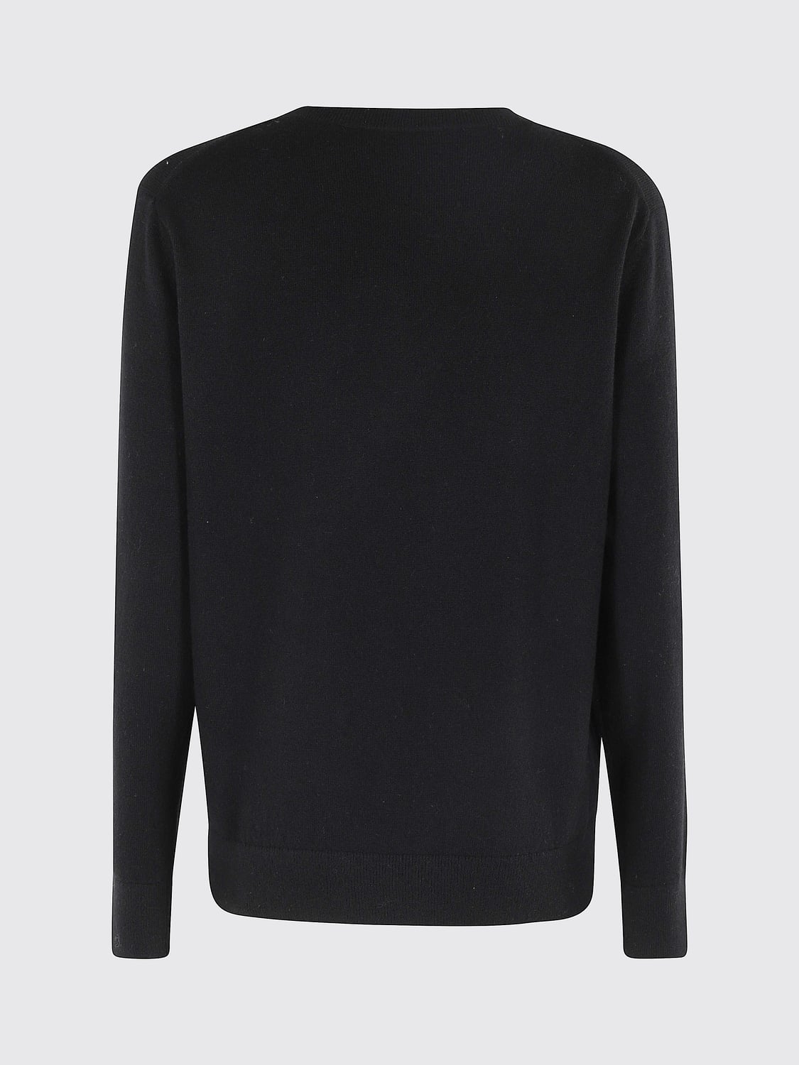 VINCE PULLOVER: V-Ausschnitt-Pullover von Vince aus reinem Kaschmir mit langen Ärmeln, Schwarz - Img 3