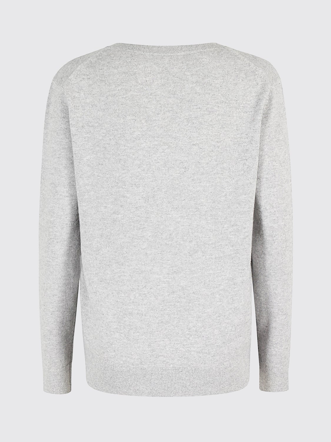 VINCE PULLOVER: V-Ausschnitt-Pullover von Vince aus reinem Kaschmir mit langen Ärmeln, Grau - Img 3