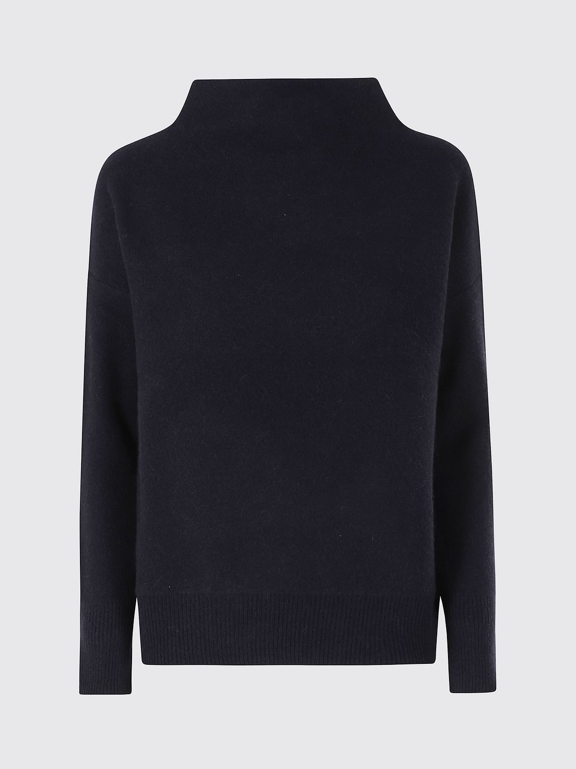 VINCE PULLOVER: Vince Pullover mit Trichterkragen aus reinem Kaschmir mit überschnittenen Schultern, Blau - Img 2