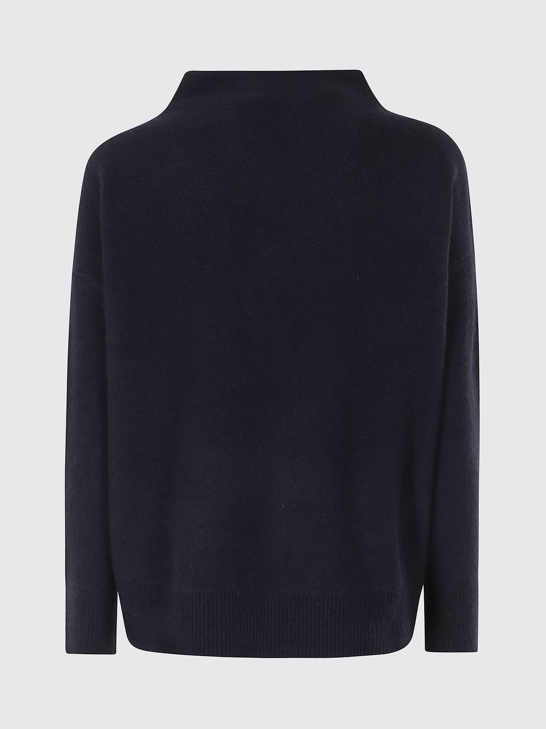 VINCE PULLOVER: Vince Pullover mit Trichterkragen aus reinem Kaschmir mit überschnittenen Schultern, Blau - Img 3