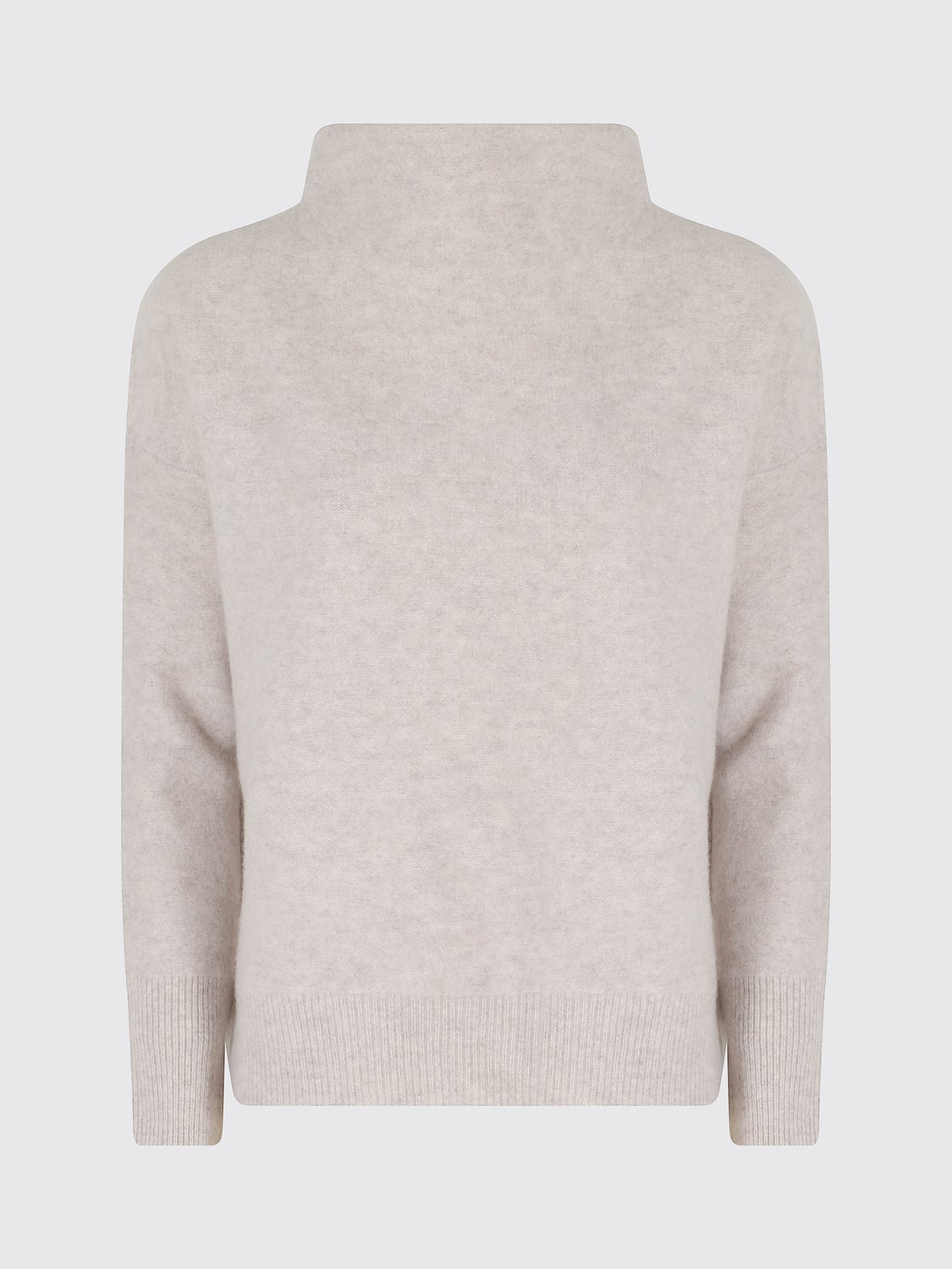 VINCE PULLOVER: Vince Pullover mit Trichterkragen aus reinem Kaschmir mit überschnittenen Schultern, Grau - Img 2
