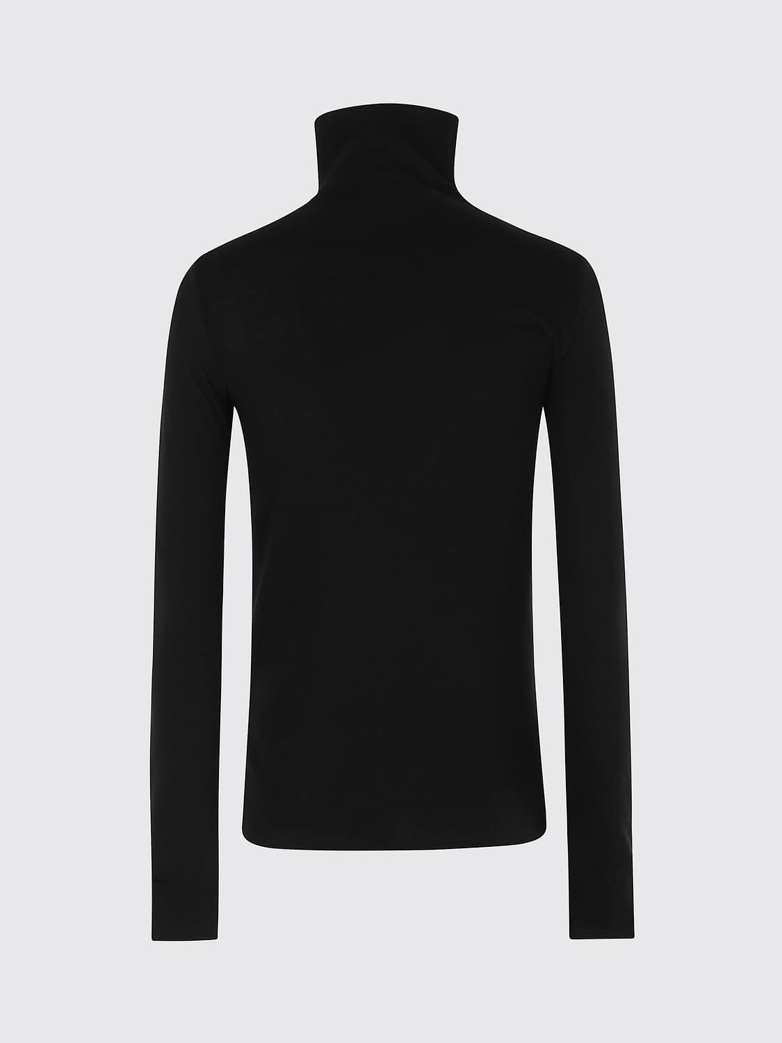 VINCE PULLOVER: Langärmliger Slim-Fit-Rollkragenpullover von Vince aus Baumwolle, Schwarz - Img 3