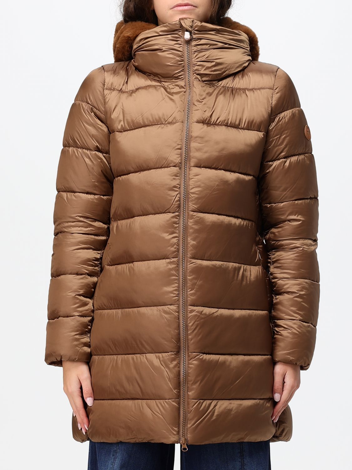 SAVE THE DUCK JACKET: Jacket woman Save The Duck, Brown - Img 1