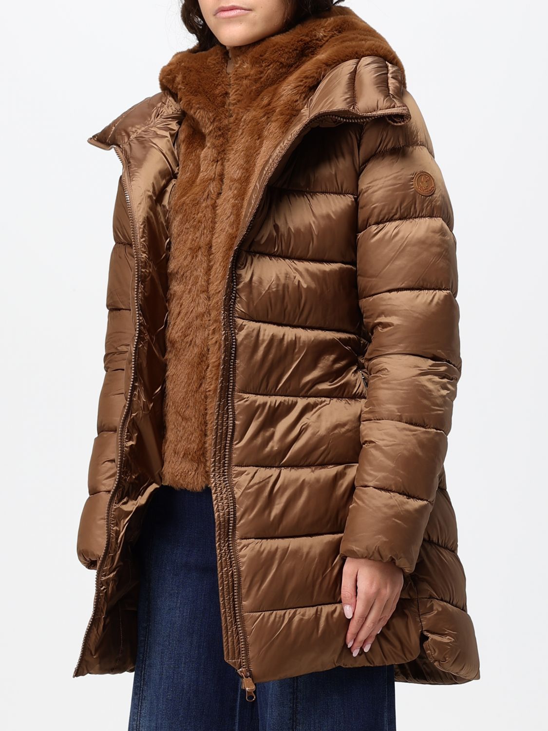 SAVE THE DUCK JACKET: Jacket woman Save The Duck, Brown - Img 3