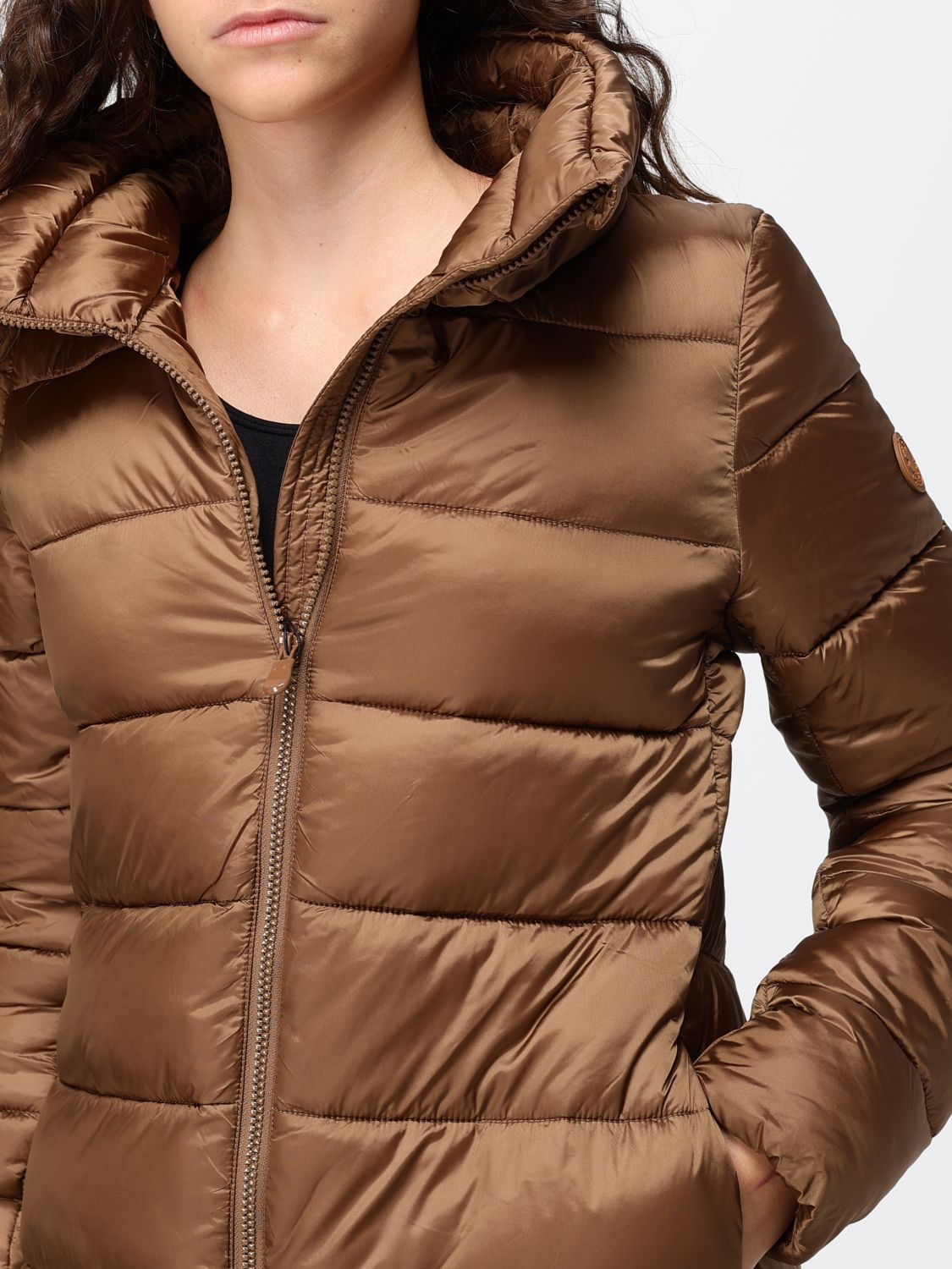 SAVE THE DUCK JACKET: Jacket woman Save The Duck, Brown - Img 4