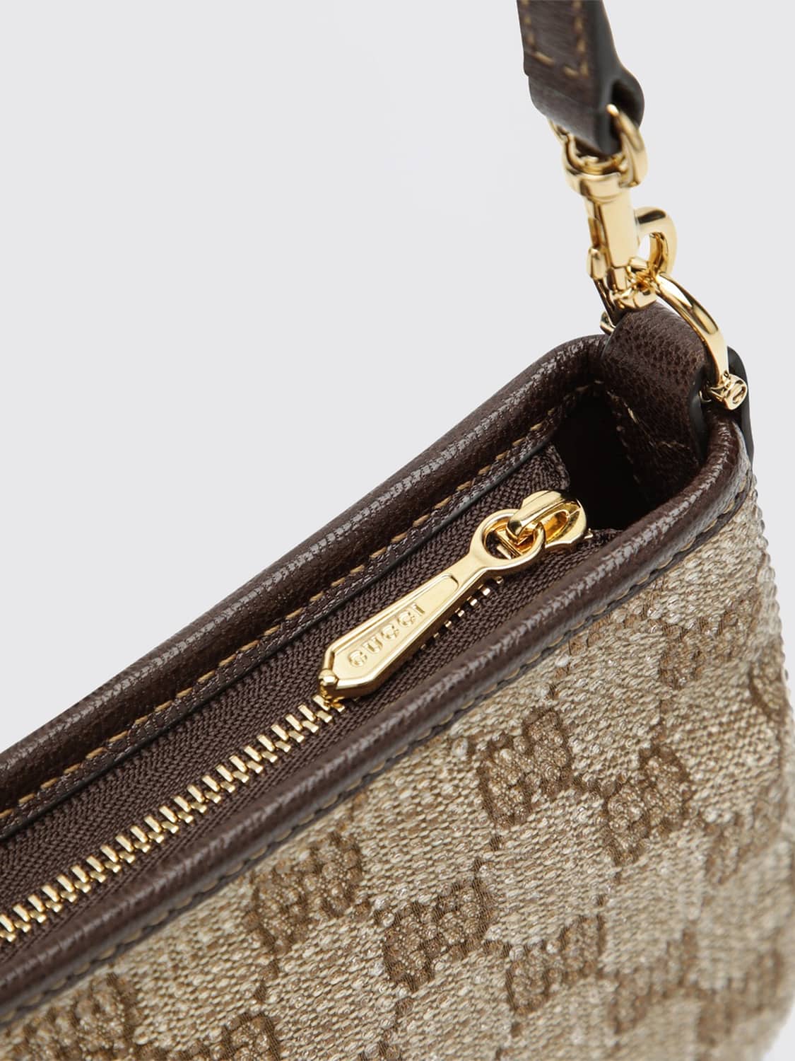 GUCCI MINITASCHE: Gossip Mini-Schultertasche Gucci aus GG Supreme Canvas, Braun - Img 3