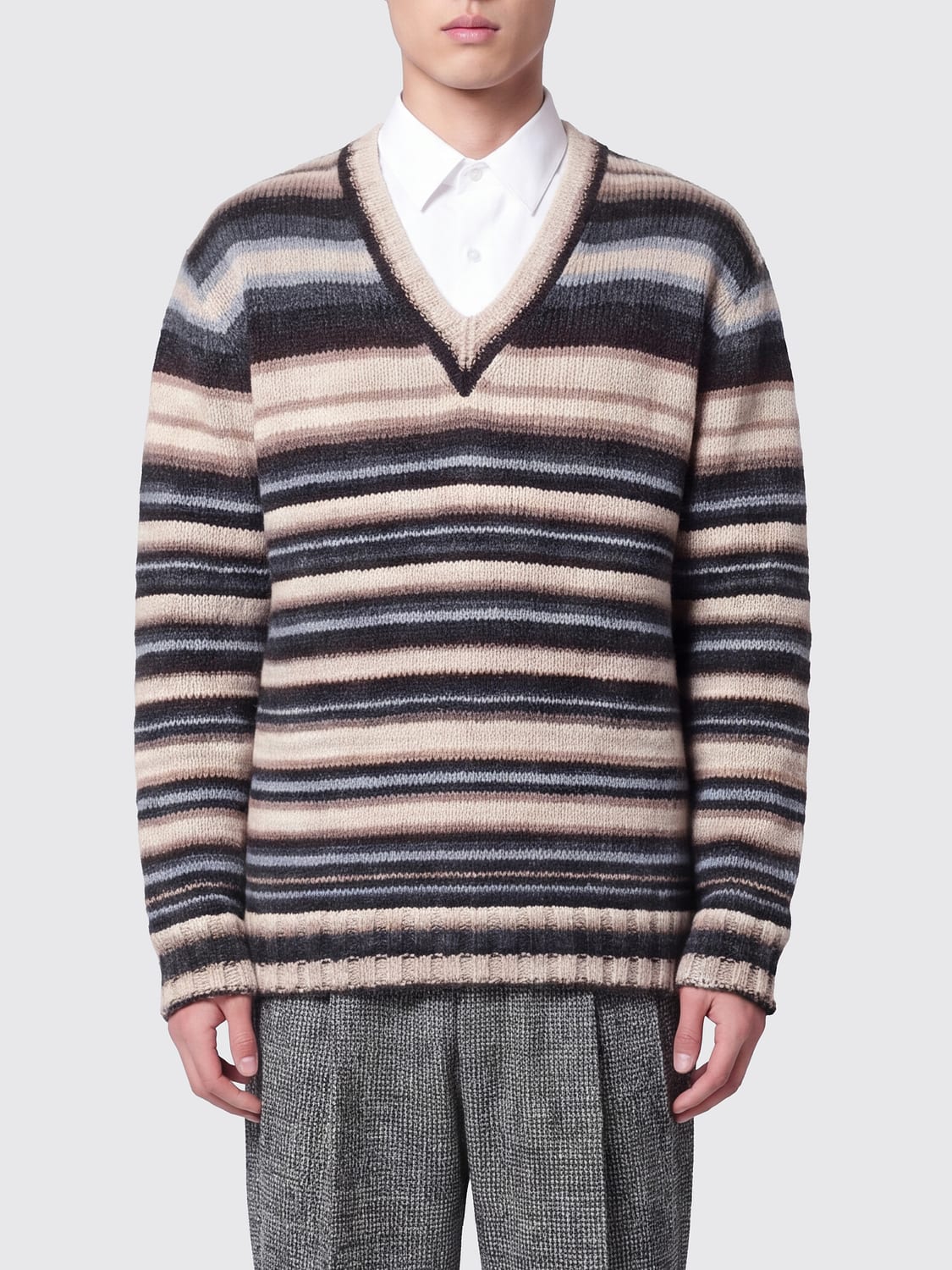 DOLCE & GABBANA PULLOVER: Pullover herren Dolce & Gabbana, Braun - Img 1