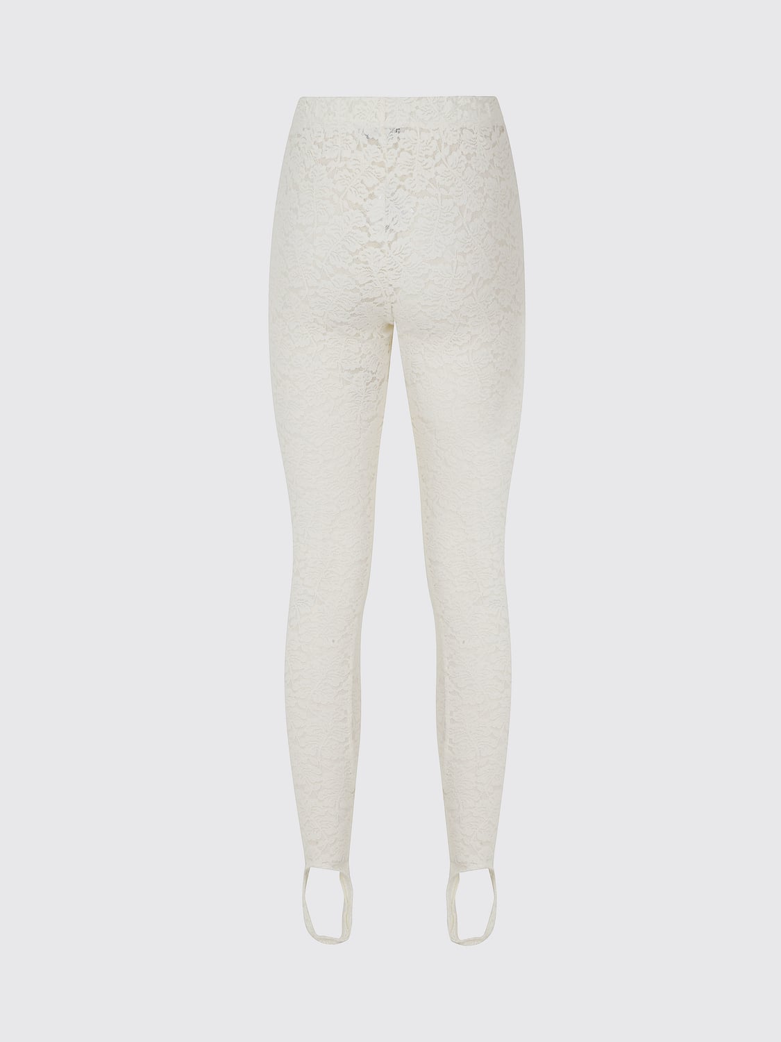 HERSKIND PANTALONES: Leggings de encaje Herskind de talle alto y corte skinny, Blanco - Img 3