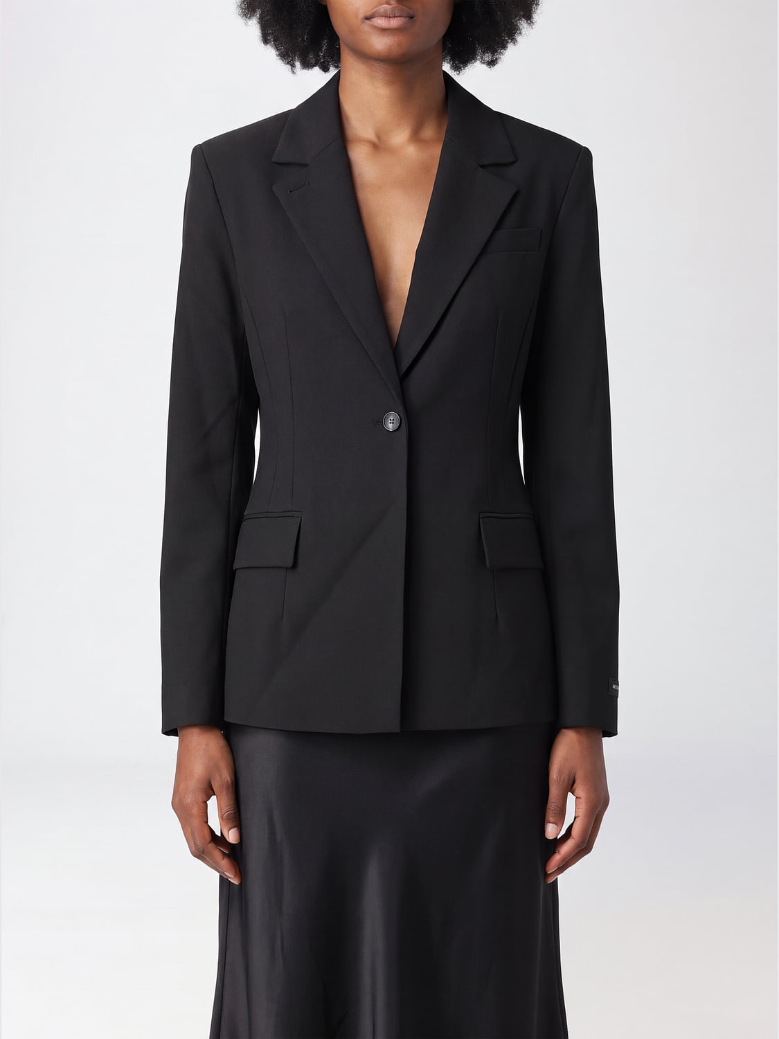 HERSKIND JACKET: Slim Fit Single-Breasted One-Button Blazer Herskind, Black - Img 1