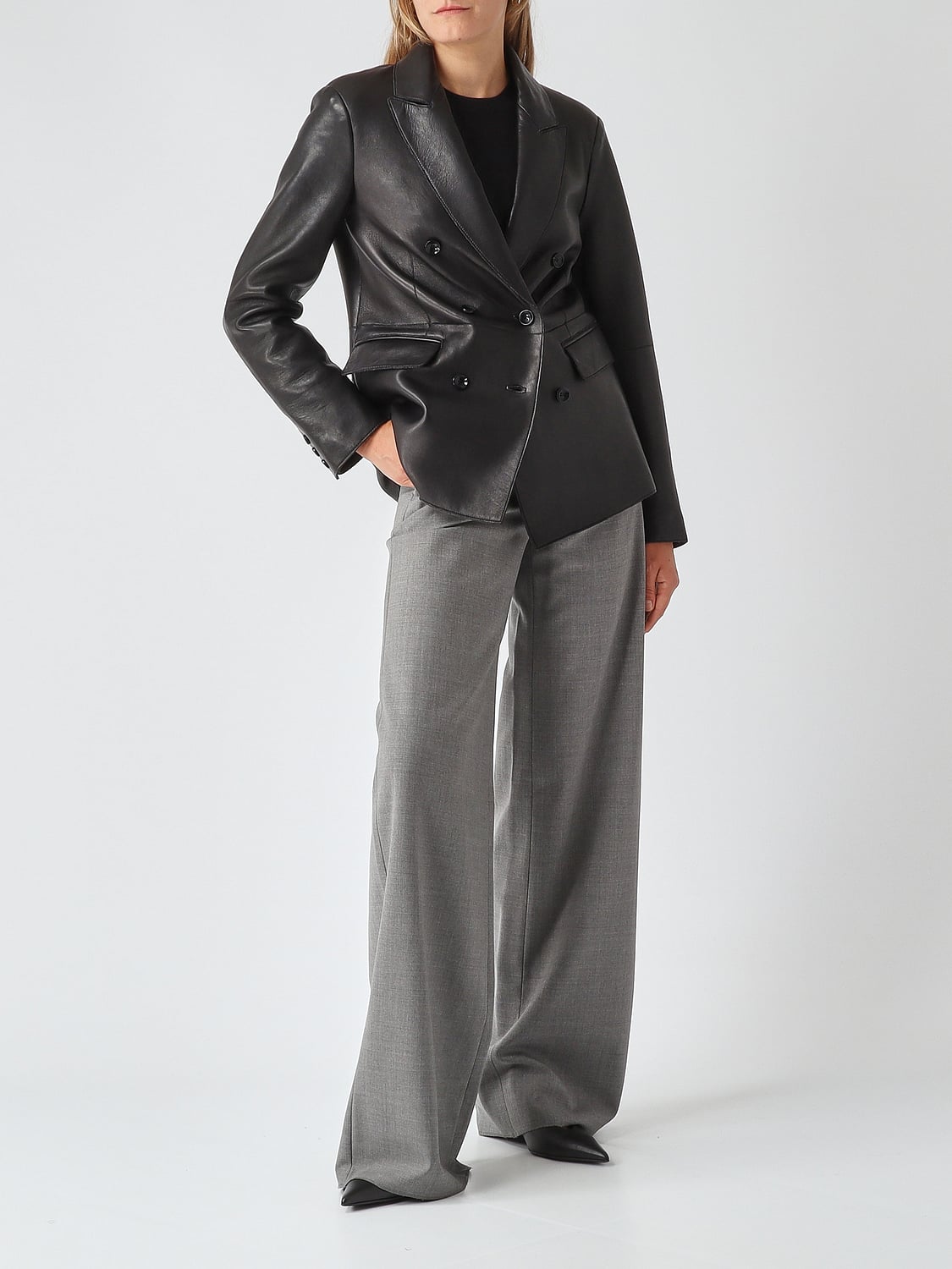 MM MAX MARA PULLOVER: Pullover damen Mm Max Mara, Schwarz - Img 2