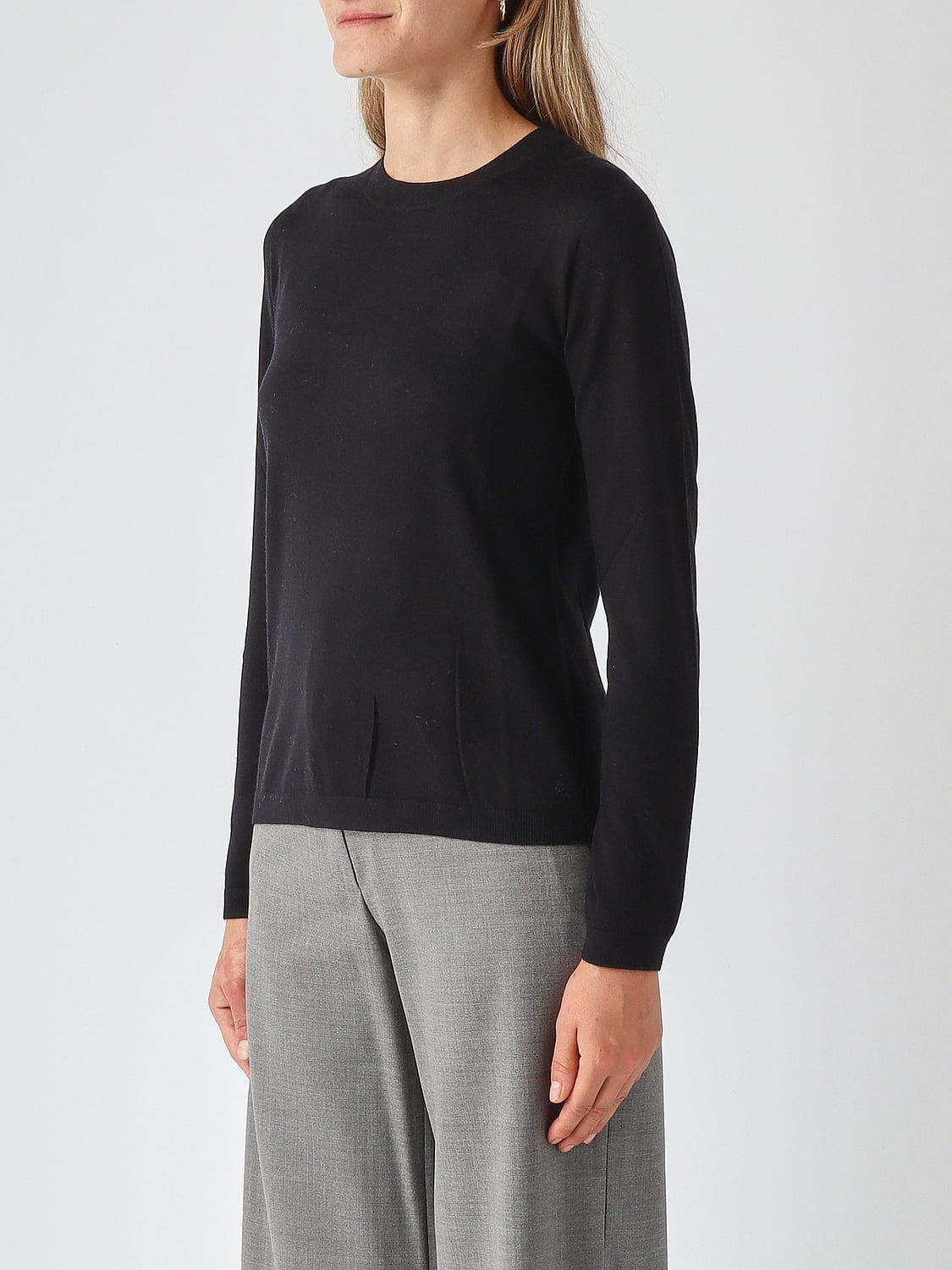MM MAX MARA PULLOVER: Pullover damen Mm Max Mara, Schwarz - Img 4
