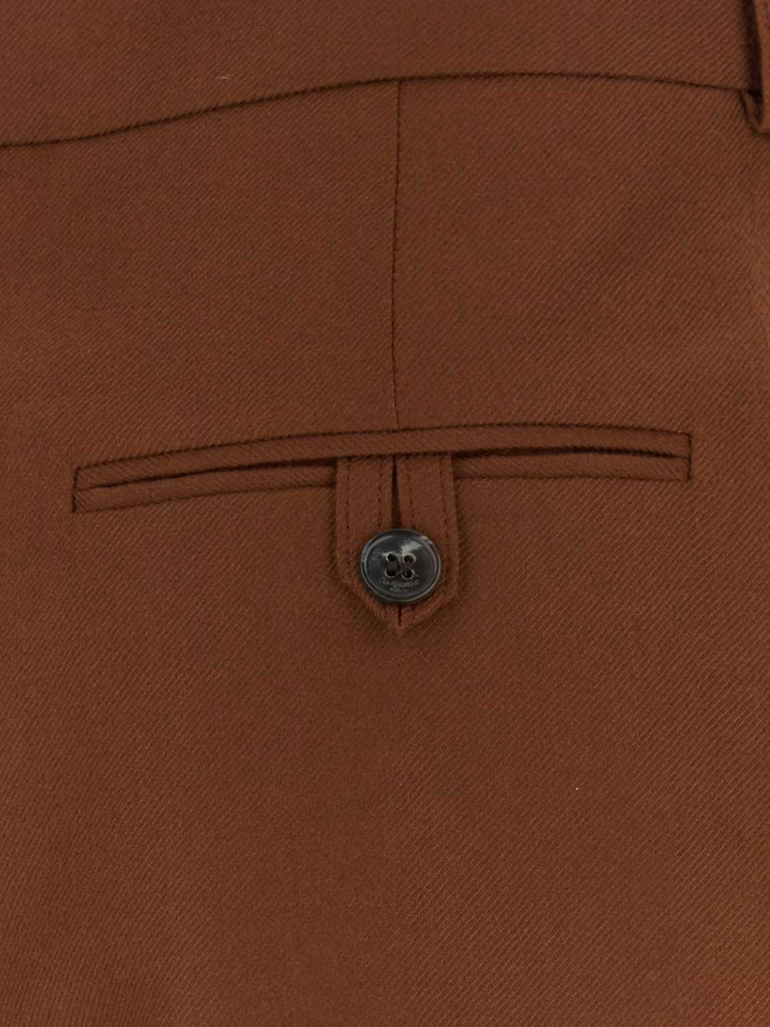 SAINT LAURENT PANTALONI: Pantaloni donna Saint Laurent, Marrone - Img 3