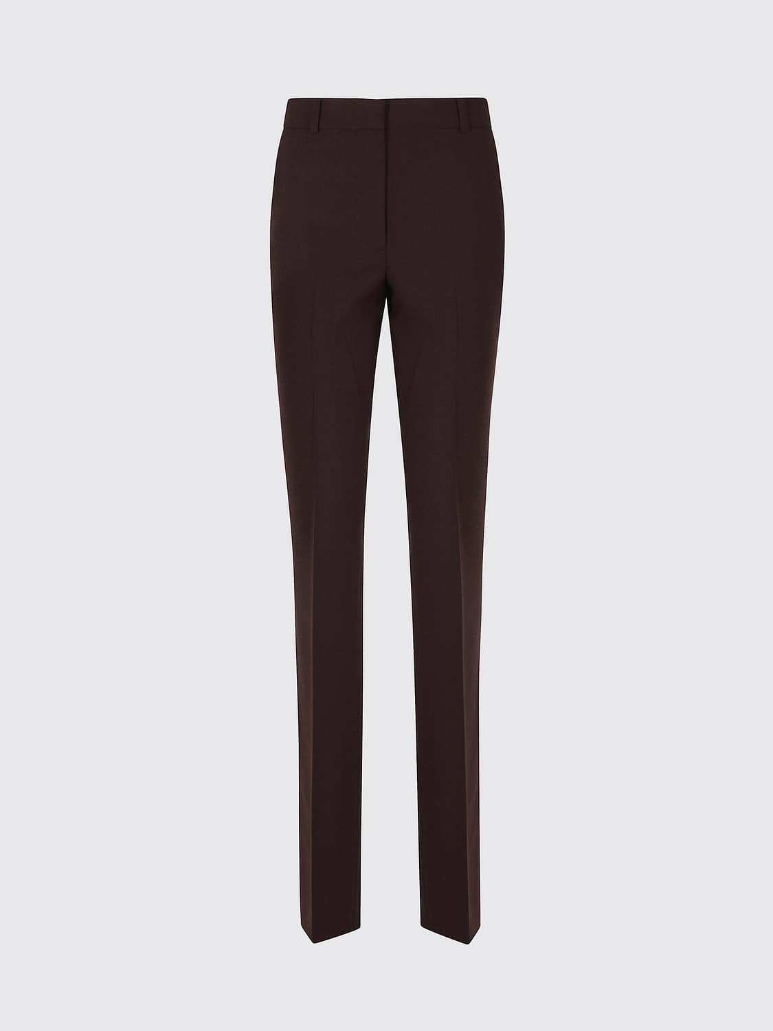 IRO PANTALONI: Pantaloni sartoriali Bingo Iro slim fit in misto lana a vita media, Marrone - Img 2