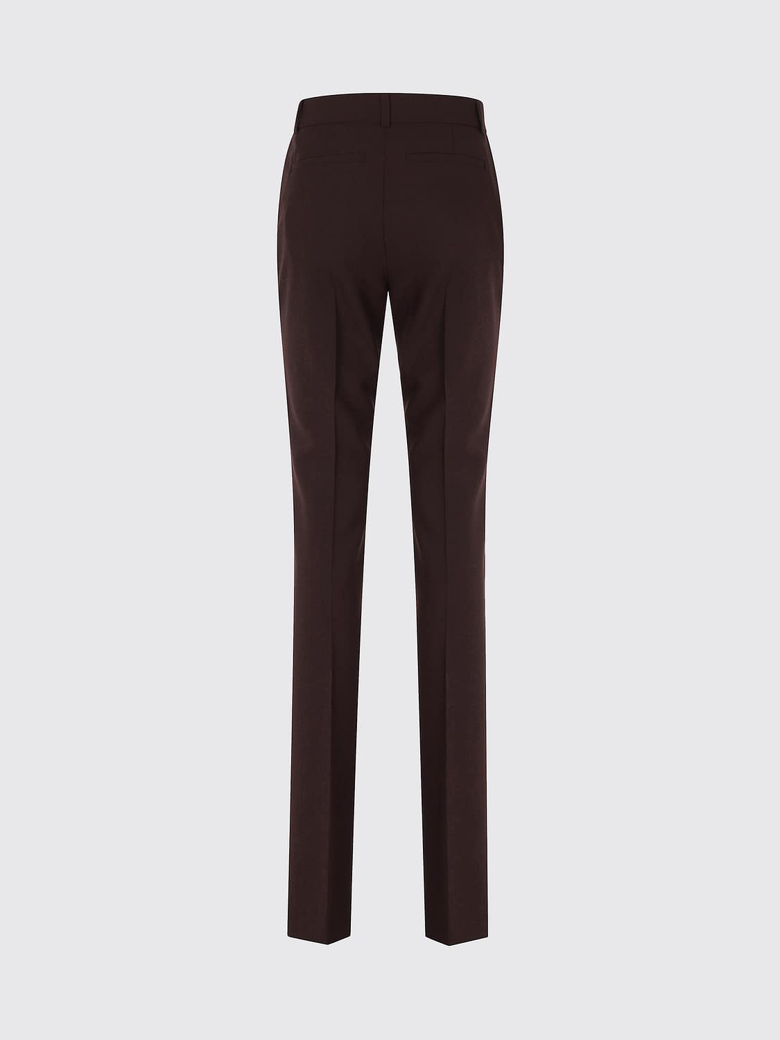 IRO PANTALONI: Pantaloni sartoriali Bingo Iro slim fit in misto lana a vita media, Marrone - Img 3
