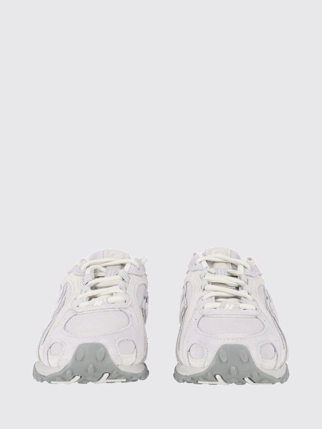 NEW BALANCE スニーカー: NEW BALANCE 204L レザー＆スエード製 アプライドロゴ付きロートップスニーカー, グレー - Img 3