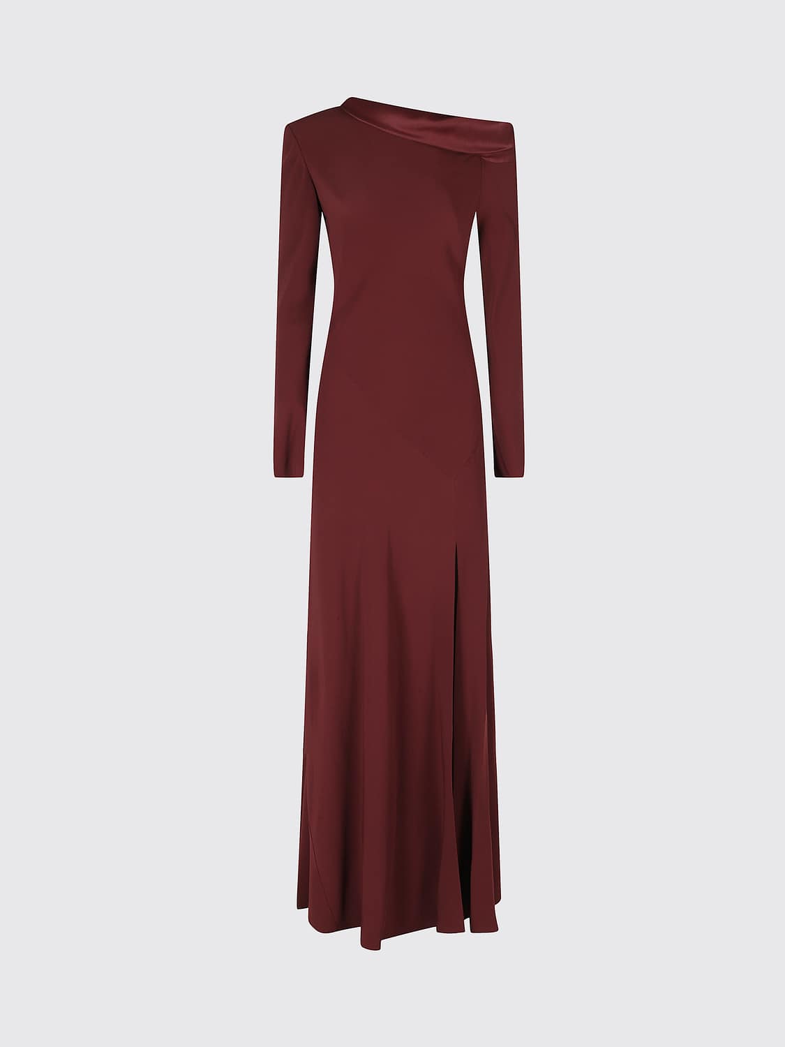 ALBERTA FERRETTI KLEID: Langes One-Shoulder-Kleid Alberta Ferretti aus Viskose mit asymmetrischem Ausschnitt, Rot - Img 2