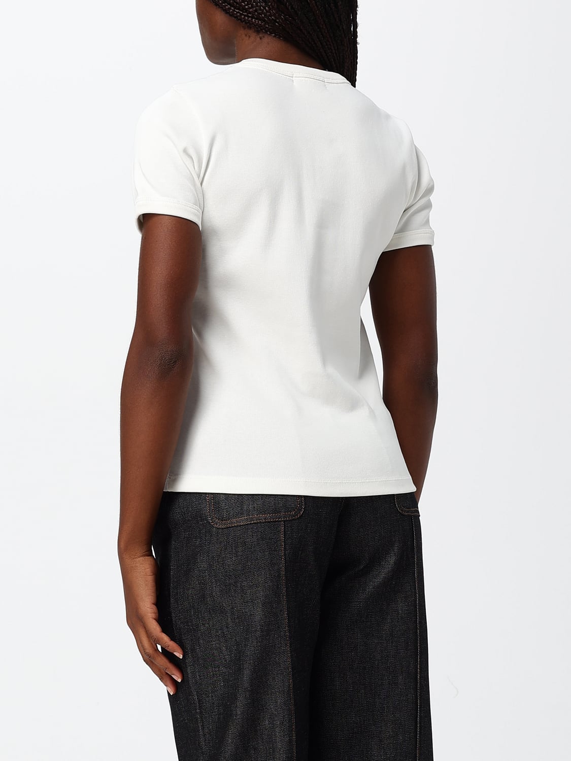 SOEUR T-SHIRTS: T-shirt Soeur a maniche corte in puro cotone con scollo rotondo, Bianco - Img 2