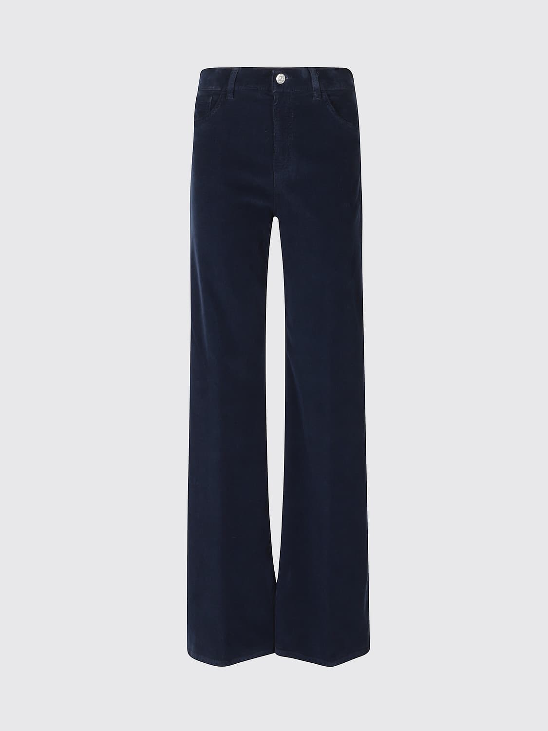 DONDUP HOSE: Dondup Amber Cordhose mit geradem Bein und hoher Taille, Blau - Img 2