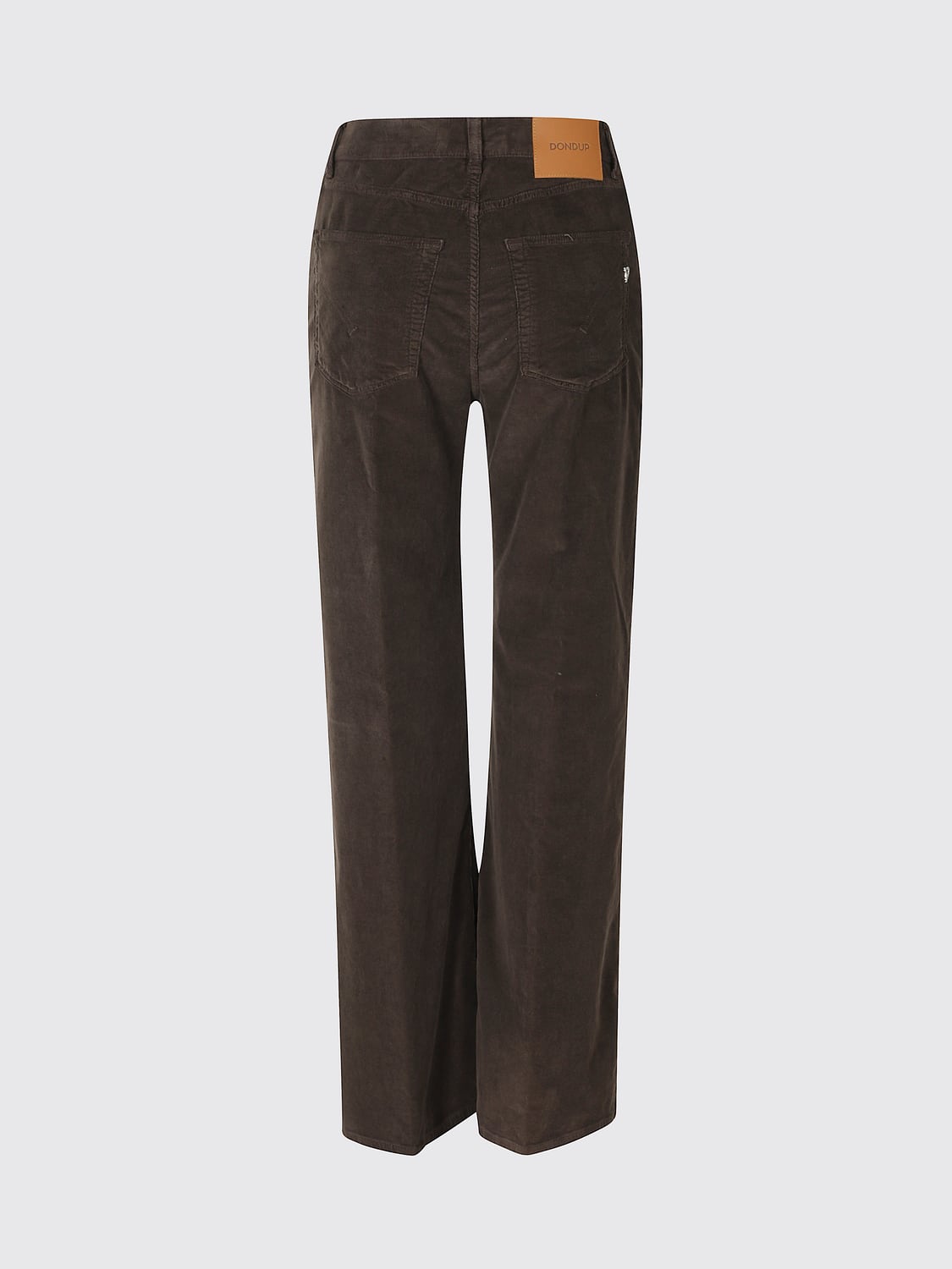 DONDUP HOSE: Dondup Amber Cordhose mit geradem Bein und hoher Taille, Braun - Img 3