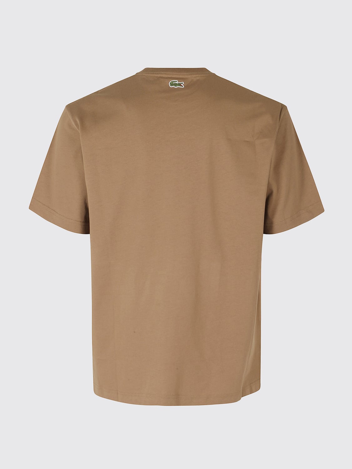 LACOSTE T-SHIRT: Lacoste Short-Sleeved Cotton Jersey T-Shirt with Embroidered Logo, Nude - Img 3
