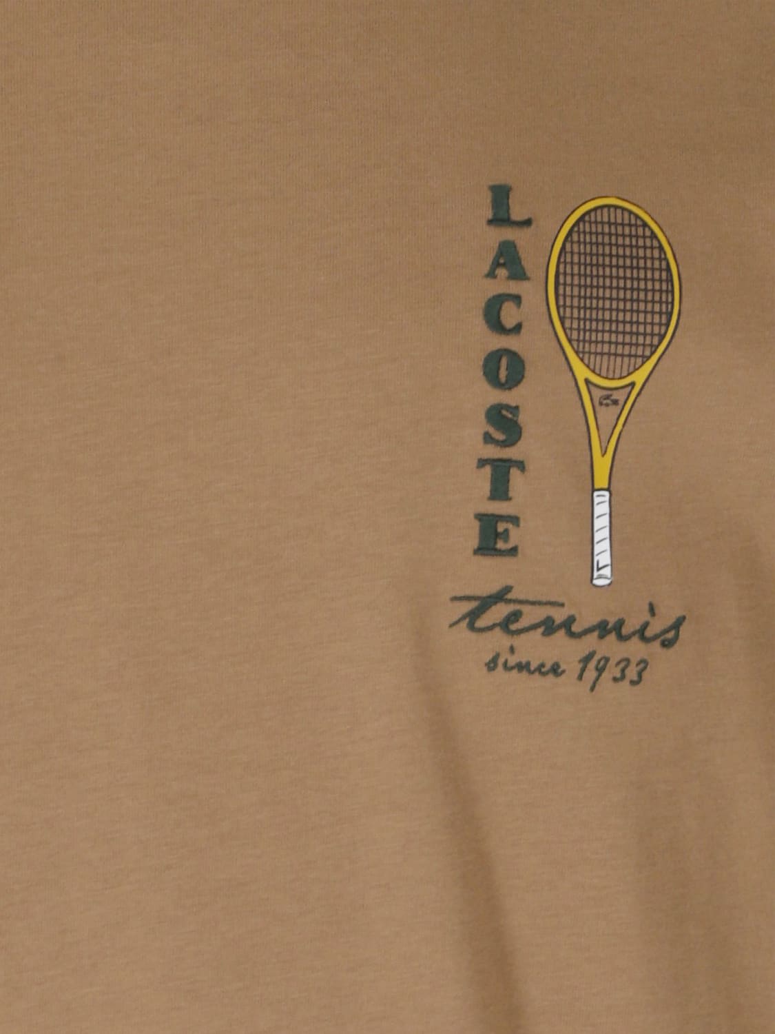 LACOSTE T-SHIRT: Lacoste Short-Sleeved Cotton Jersey T-Shirt with Embroidered Logo, Nude - Img 4