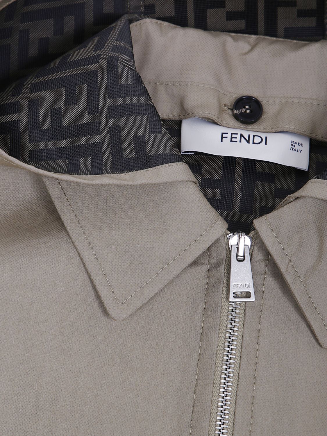 FENDI 재킷: 재킷 남아 Fendi, 브라운 - Img 3