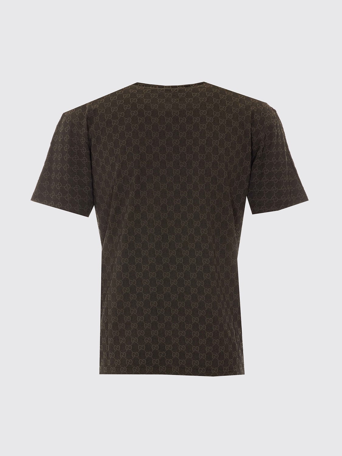 GUCCI T-SHIRT: Gucci T-Shirt aus Baumwolle mit GG-Monogramm-Muster und Rundhalsausschnitt, Schwarz - Img 3