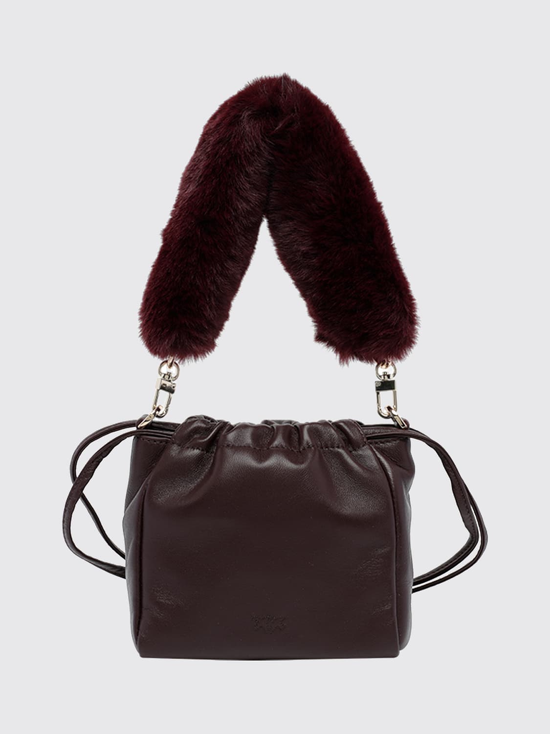 PINKO BORSA A SPALLA: Borsa a spalla donna Pinko, Bordeaux - Img 2