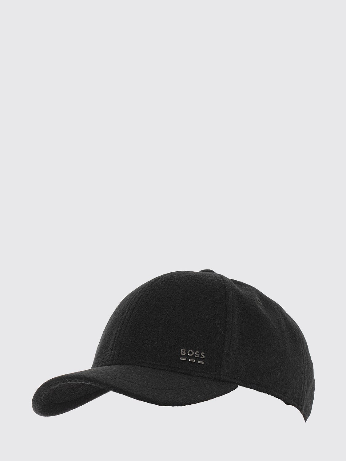 BOSS HAT: BOSS Wool and Silk Blend Baseball Cap with Applied Logo, Black - Img 1