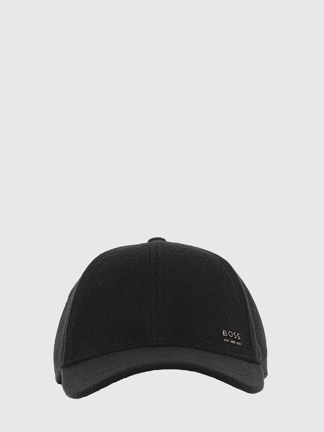 BOSS HAT: BOSS Wool and Silk Blend Baseball Cap with Applied Logo, Black - Img 2