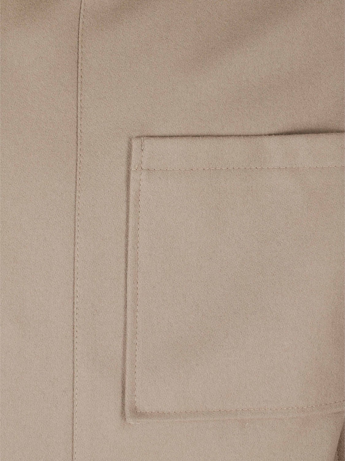 PAOLO PECORA COAT: Paolo Pecora Short Hooded Coat in a Wool and Cashmere Blend, Brown - Img 4