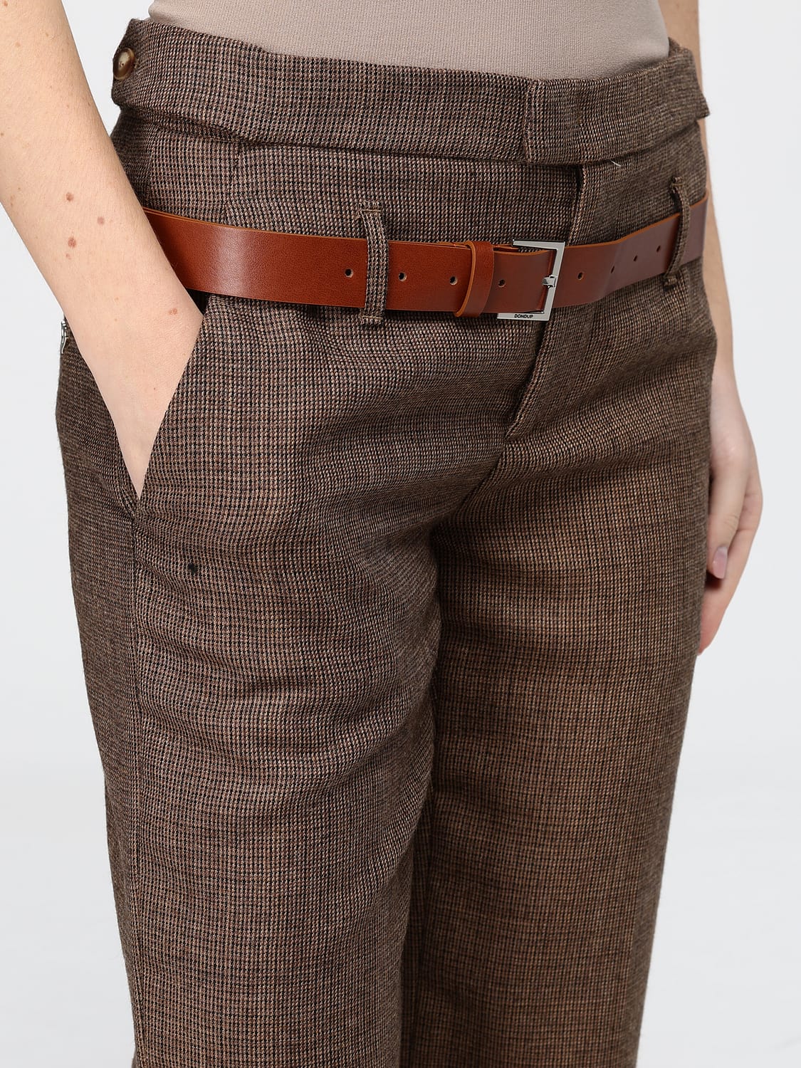 DONDUP PANTALONES: Pantalones mujer Dondup, Marrón - Img 3