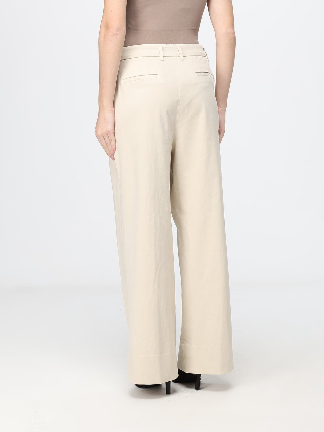 DONDUP PANTS: Pants woman Dondup, Ivory - Img 2