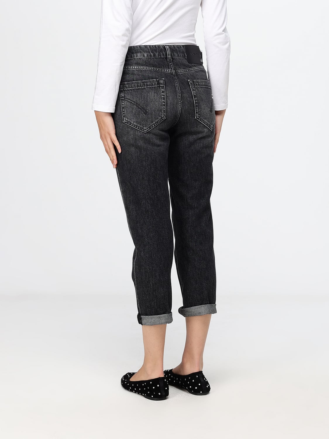 DONDUP VAQUEROS: Vaqueros mujer Dondup, Negro - Img 2