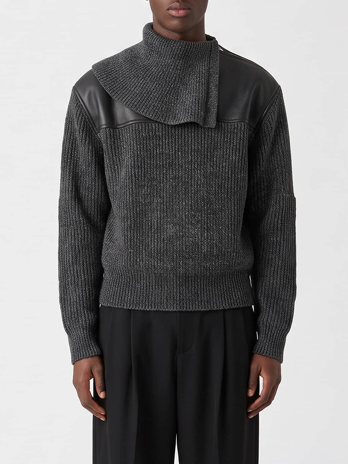 BOTTEGA VENETA PULL: Pull homme Bottega Veneta, Anthracite - Img 1