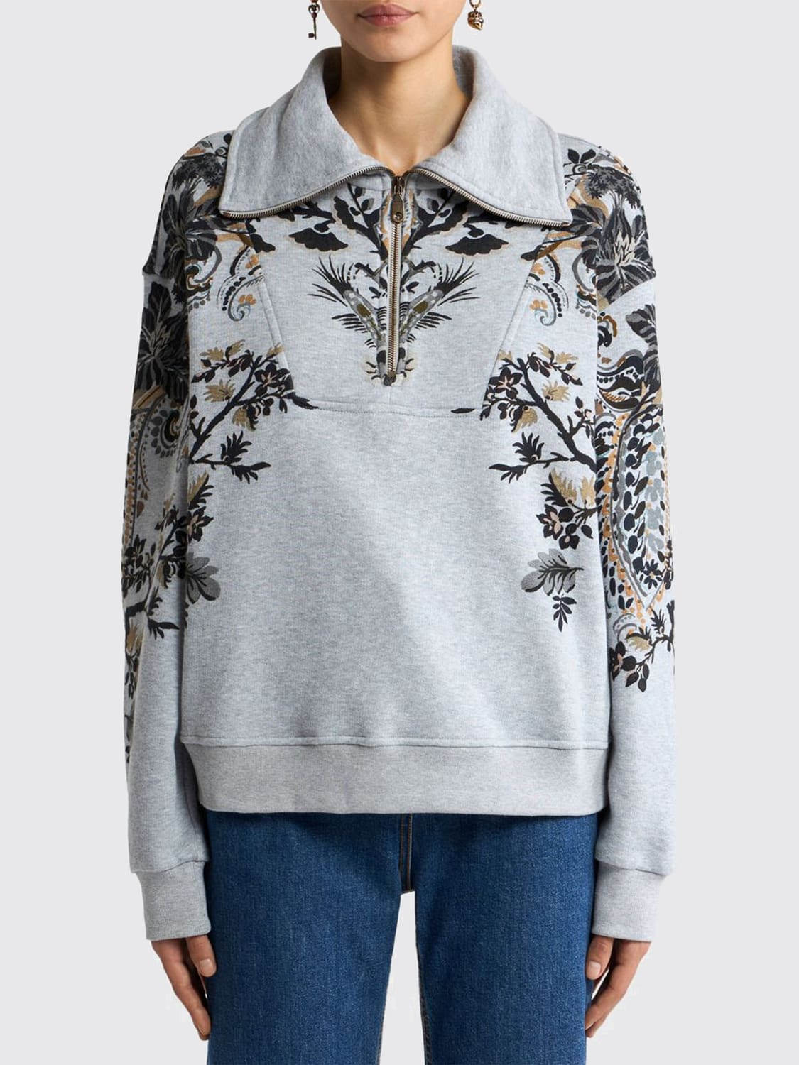 ETRO SUDADERA: Sudadera mujer Etro, Gris - Img 1