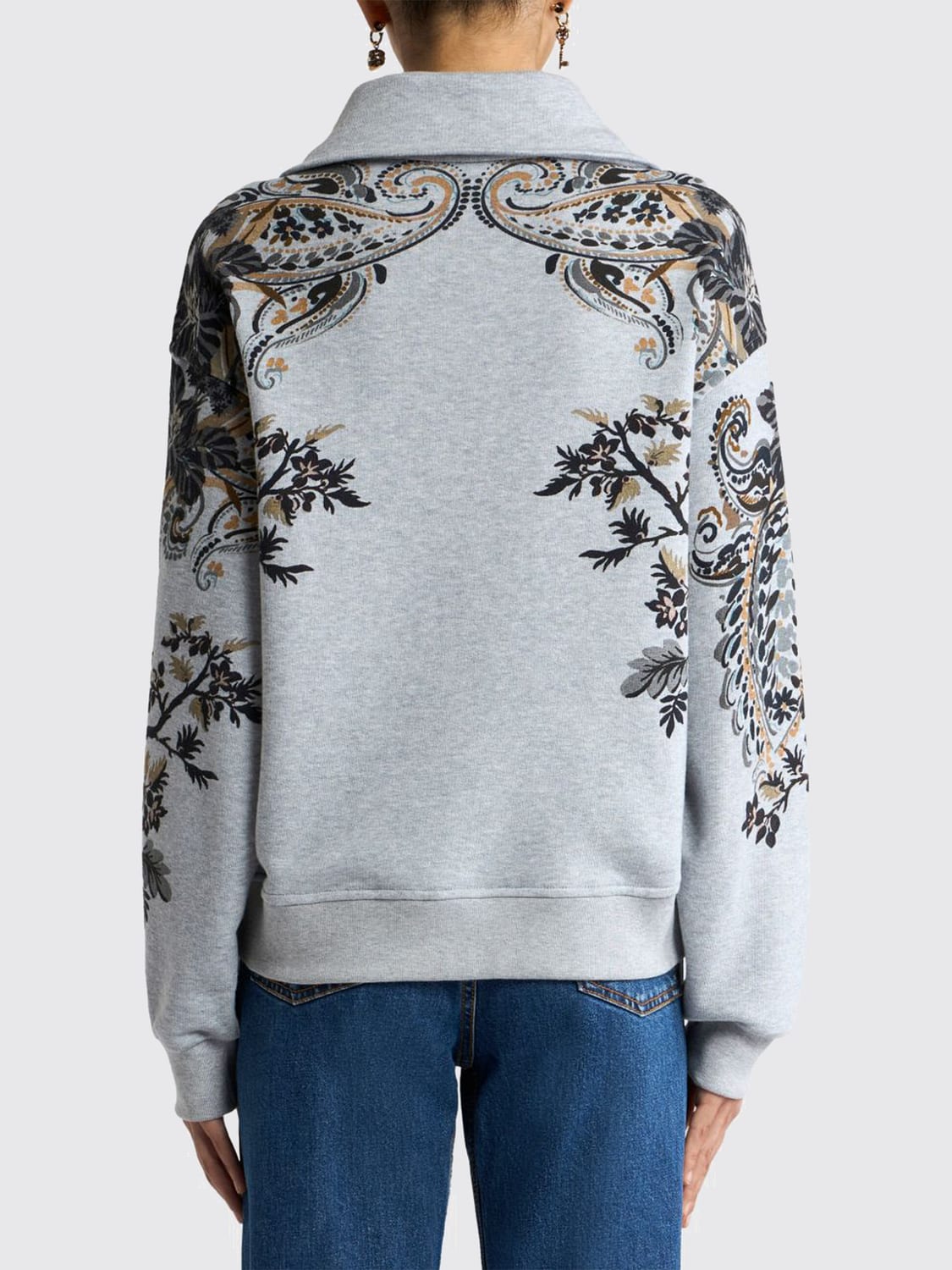 ETRO SUDADERA: Sudadera mujer Etro, Gris - Img 3