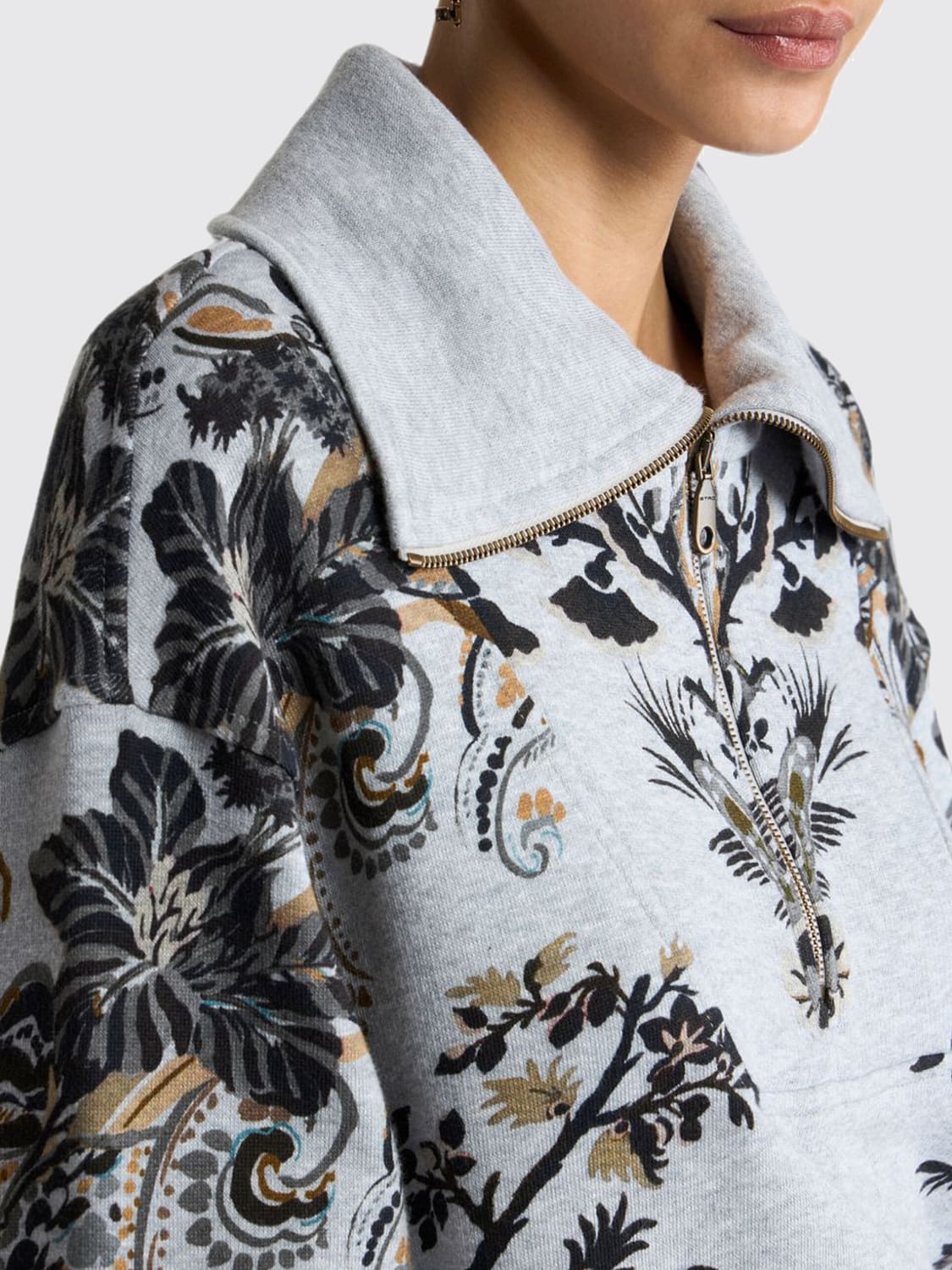 ETRO SUDADERA: Sudadera mujer Etro, Gris - Img 4
