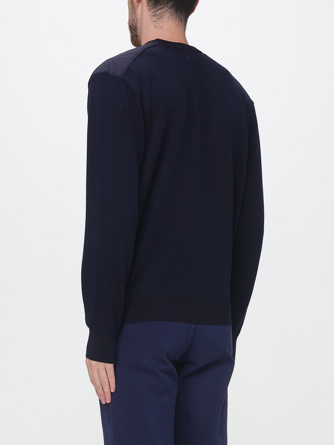 PAUL & SHARK SWEATER: Crewneck Jumper Paul & Shark in Pure Merino Wool with Ribbed Trims, Blue - Img 2
