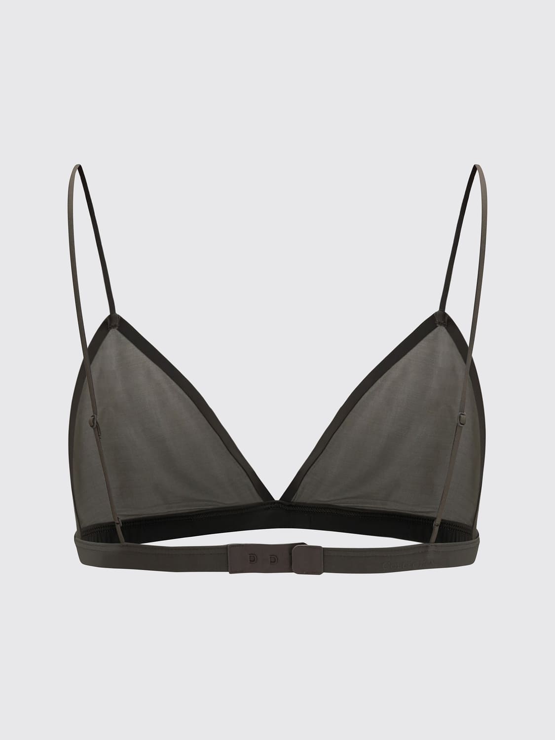 CALVIN KLEIN DESSOUS: Triangel-BH Calvin Klein aus Stretch-Nylon mit verstellbaren Trägern, Aluminium - Img 2