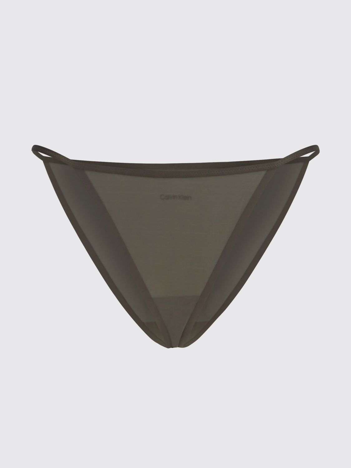 CALVIN KLEIN INTIMO: Slip Calvin Klein a vita bassa in nylon stretch, Alluminio - Img 1